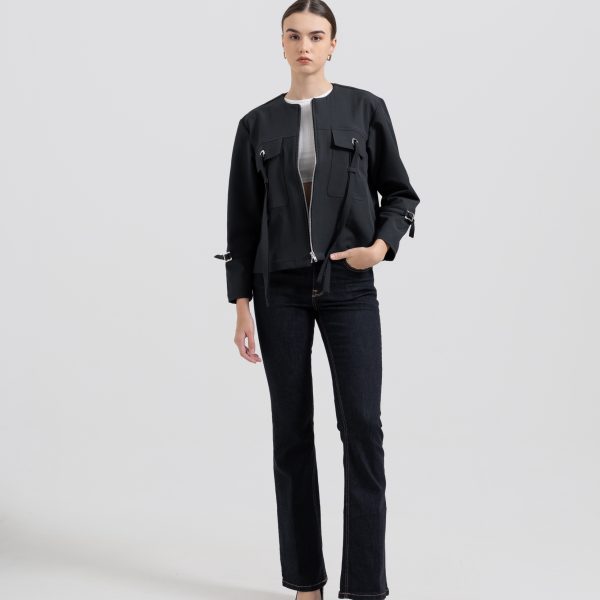 (AU25-3) Dark Navy Zip Jacket