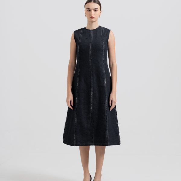 (AU25-22) Constructed Denim Dress